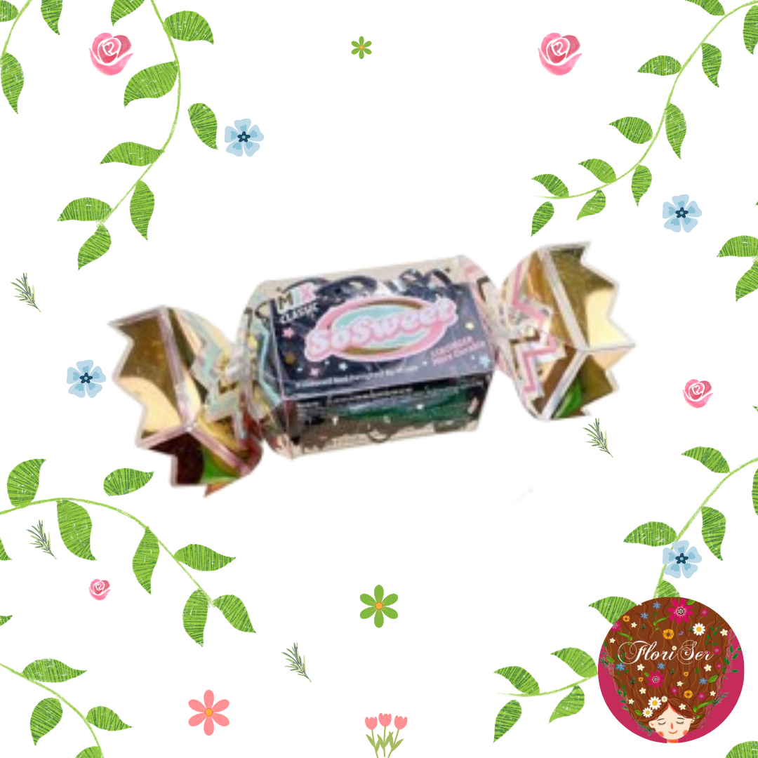 Cajita de Elasticos Negros - Diseño de Dulce
