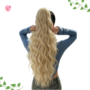 Extensión Cola Cabello Ondulada 66 Cm Semisintética Lavable